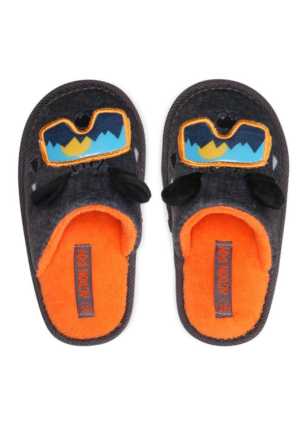 Kapcie Action Boy. Kolor: szary