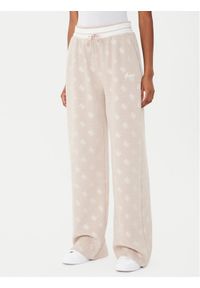 Guess Spodnie dresowe V5BB00 K1902 Brązowy Wide Leg. Kolor: brązowy. Materiał: syntetyk