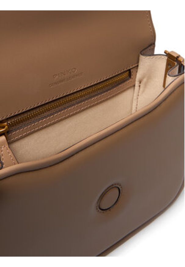 Pinko - PINKO Torebka Love Box Bag Fl Mini PE 25 PLTT 104297 A26L Brązowy. Kolor: brązowy. Materiał: skórzane