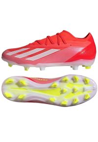 Adidas - Buty piłkarskie adidas X Crazyfast Pro Fg M IG0600 czerwone. Zapięcie: sznurówki. Kolor: czerwony. Materiał: guma, syntetyk. Sport: piłka nożna