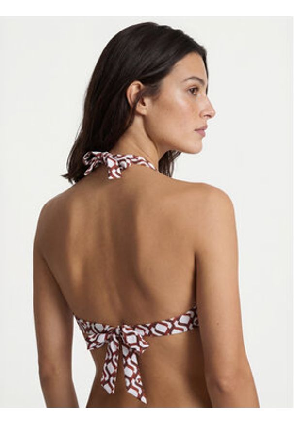 Max Mara Beachwear Góra od bikini Avena 2616821289 Brązowy. Kolor: brązowy. Materiał: syntetyk