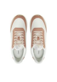 Calvin Klein Jeans Sneakersy Runner Laceup Low Mix Mg YW0YW01798 Biały. Kolor: biały. Materiał: zamsz, skóra
