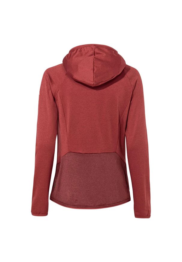 Vaude - Bluza damska z kapturem VAUDE Tekoa II. Typ kołnierza: kaptur. Kolor: czerwony, różowy, wielokolorowy. Materiał: polar