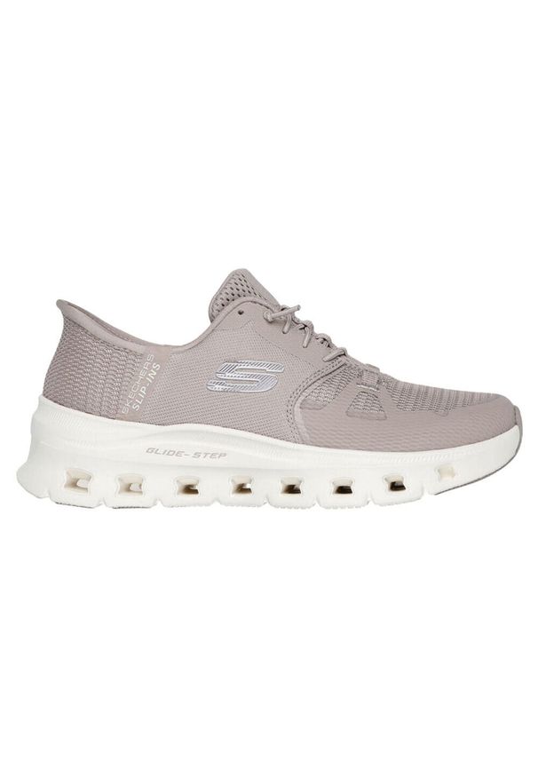 skechers - Buty Kobieta Skechers Glide-Step Pro szary. Kolor: różowy. Materiał: materiał