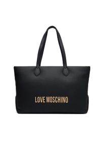 Love Moschino - LOVE MOSCHINO Torebka JC4395PP0NKD000A Czarny. Kolor: czarny. Materiał: skórzane
