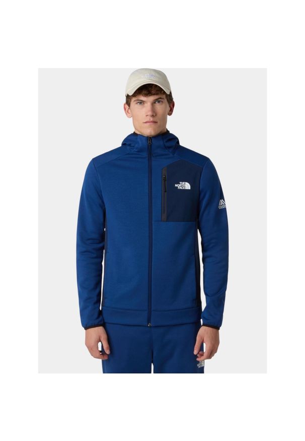 Sweter Męski The North Face M Mountain Athletics. Kolor: niebieski. Materiał: polar. Sport: fitness, turystyka piesza