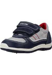 Tenisówki Geox Model B Shaax B.a Kolor Niebieski. Kolor: niebieski. Materiał: syntetyk, tkanina, skóra. Sport: turystyka piesza