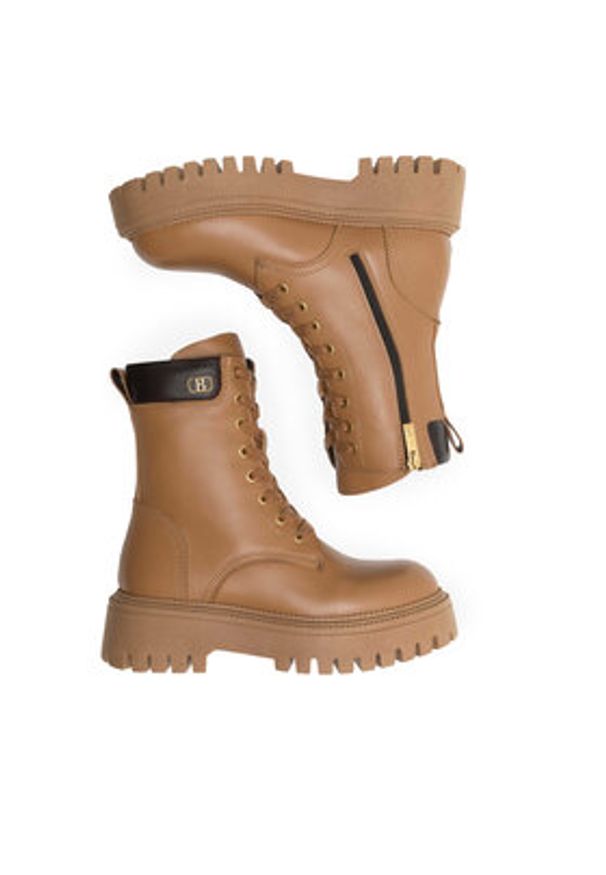 Badura Trapery SEGOVIA-8048 Brązowy. Kolor: brązowy. Materiał: skóra