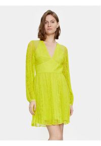 TwinSet - TWINSET Sukienka koktajlowa 241TP2353 Żółty Regular Fit. Kolor: żółty. Materiał: syntetyk. Styl: wizytowy #1