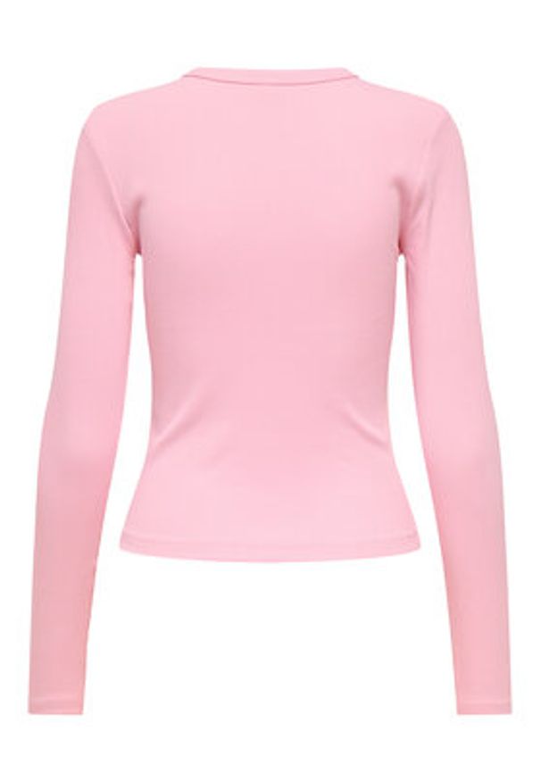only - ONLY Bluzka Val 15371305 Różowy Regular Fit. Kolor: różowy. Materiał: bawełna