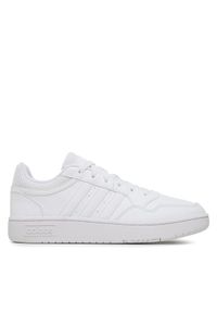 Adidas - adidas Buty Hoops GW0433 Biały. Kolor: biały. Materiał: materiał