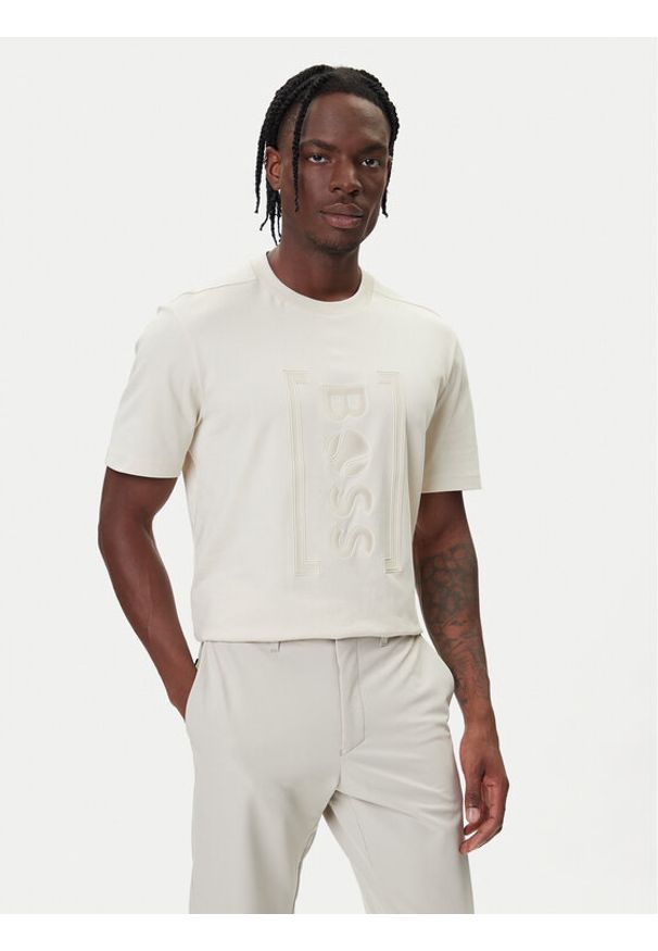 BOSS T-Shirt Iconic TL 50543905 Écru Relaxed Fit. Materiał: bawełna