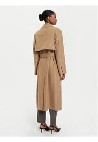BOSS - Boss Płaszcz wełniany Caspina 50518503 Beżowy Regular Fit. Kolor: beżowy. Materiał: wełna #4