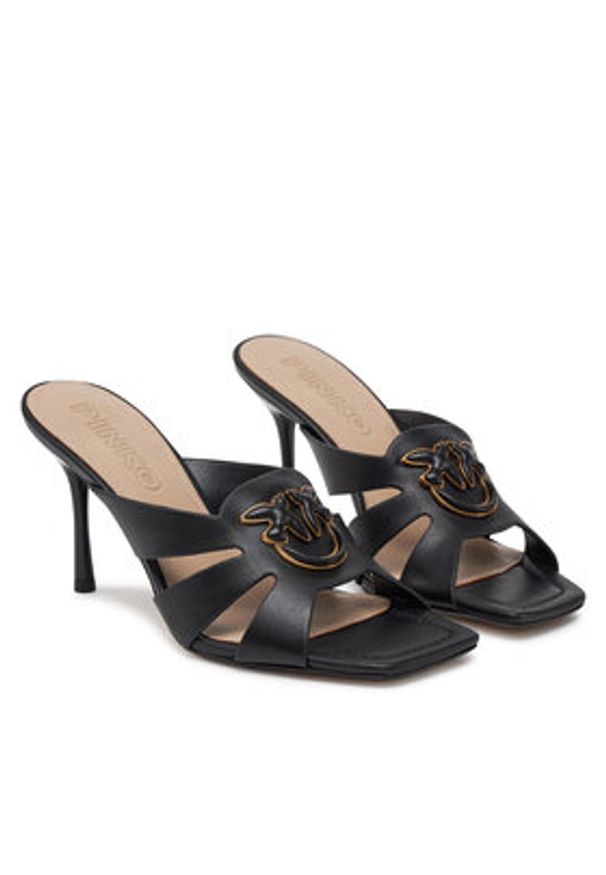 Pinko - PINKO Klapki Lisa 04 SD0311 P003 Czarny. Kolor: czarny. Materiał: skóra