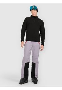 4f - 4F Bielizna termiczna polarowa (góra) męska - czarna XL. Typ kołnierza: kołnierzyk stójkowy. Kolor: czarny. Materiał: polar. Sezon: zima. Sport: turystyka piesza #2