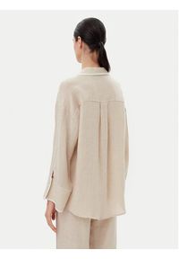 ICONA Koszula RP5LE003 Beżowy Relaxed Fit. Kolor: beżowy. Materiał: len #3