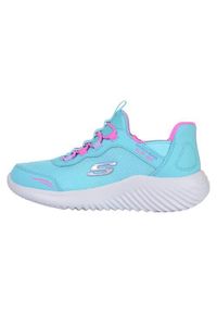 skechers - Buty do chodzenia dla dzieci Skechers Bounder Simple Cut. Kolor: niebieski. Materiał: syntetyk, materiał. Szerokość cholewki: normalna. Model: Skechers Sport. Sport: turystyka piesza