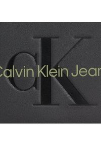 Calvin Klein Jeans Torebka Sculpted Mini Saddle Bag K60K611966 Czarny. Kolor: czarny. Materiał: skórzane #4