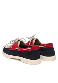 TOMMY HILFIGER - Tommy Hilfiger Mokasyny Light Suede Boat Shoe FW0FW09337 Granatowy. Kolor: niebieski. Materiał: skóra, zamsz #3