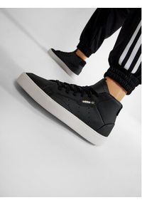 Adidas - adidas Buty Sleek Mid W EE4727 Czarny. Kolor: czarny. Materiał: skóra #4