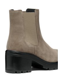Geox Sztyblety D Damiana D16QCE 022NH C6029 Beżowy. Kolor: beżowy. Materiał: materiał #4