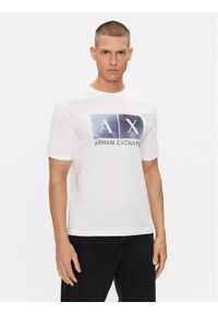 Armani Exchange T-Shirt 3DZTJB ZJBYZ 1116 Biały Regular Fit. Kolor: biały. Materiał: bawełna #1