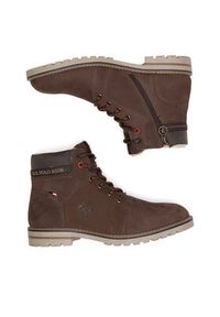 U.S. Polo Assn. Trapery POLY001M/DLT1 Brązowy. Kolor: brązowy. Materiał: nubuk, skóra #7