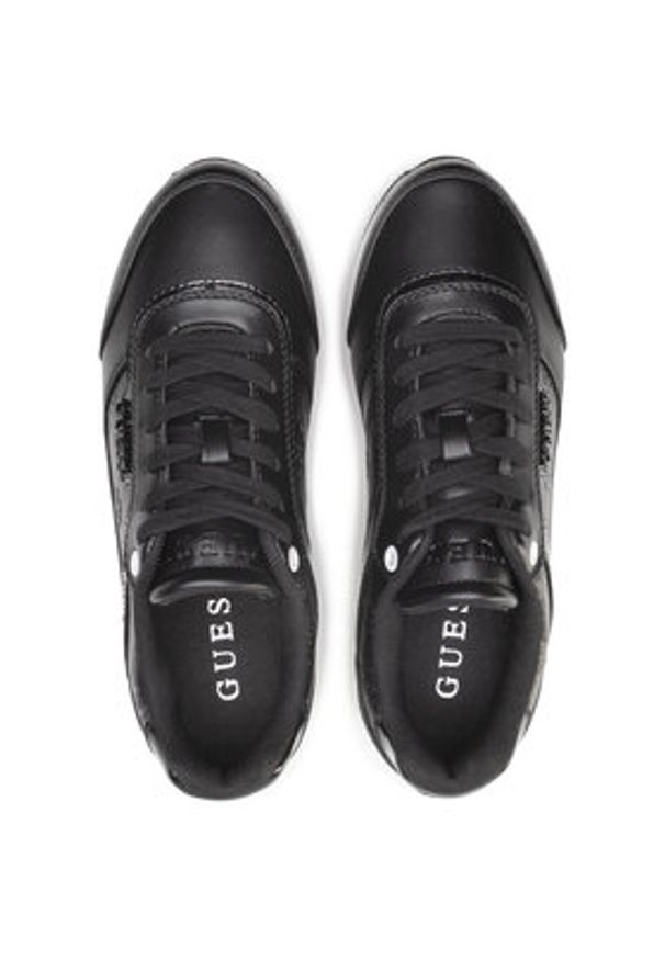 Guess Sneakersy Hansin FL5HNS PEL12 Czarny. Kolor: czarny. Materiał: skóra