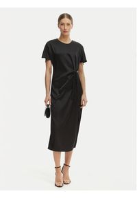 Rinascimento Sukienka koktajlowa CFC0127457003 Czarny Regular Fit. Kolor: czarny. Materiał: syntetyk. Styl: wizytowy #5