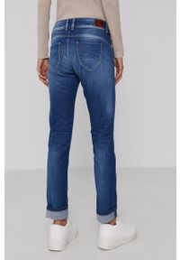 Pepe Jeans Jeansy damskie medium waist. Kolor: niebieski #3