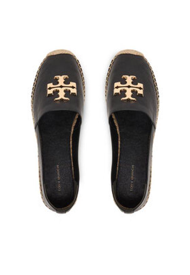 Tory Burch Espadryle Eleanor 161758 Czarny. Kolor: czarny. Materiał: skóra