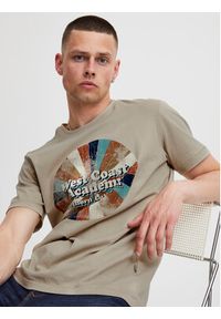 Blend T-Shirt 20715768 Beżowy Regular Fit. Kolor: beżowy. Materiał: bawełna