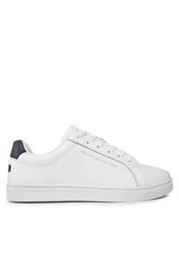 TOMMY HILFIGER - Tommy Hilfiger Sneakersy Essential Cupsole Sneaker FW0FW07687 Biały. Kolor: biały