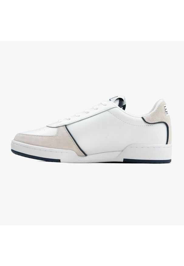 Buty sportowe męskie EA7 Emporio Armani (X8X073 XK176 N091). Okazja: na co dzień. Wysokość cholewki: przed kostkę. Kolor: biały. Materiał: guma, zamsz, skóra, jeans, dresówka, materiał. Szerokość cholewki: normalna