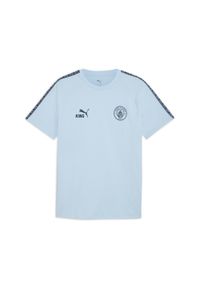 Puma - Męska koszulka Manchester City KING PUMA Silver Sky Deep Navy Blue. Kolor: niebieski. Sport: piłka nożna