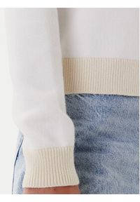 Tommy Jeans Sweter Colorblock Flag DW0DW20970 Biały Regular Fit. Kolor: biały. Materiał: wiskoza #5