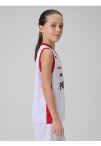 4f - 4F Koszulka meczowa replika domowa z sezonu 2025/26 dziecięca 4F x Polonia Warszawa - biała 98/104. Kolor: biały. Materiał: skóra, dzianina. Wzór: nadruk. Sezon: lato. Sport: fitness #2