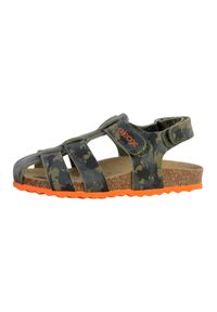 Geox - Sandały GEOX B SANDAL CHALKI BOY Zielony. Kolor: zielony. Materiał: syntetyk, tkanina. Sezon: lato