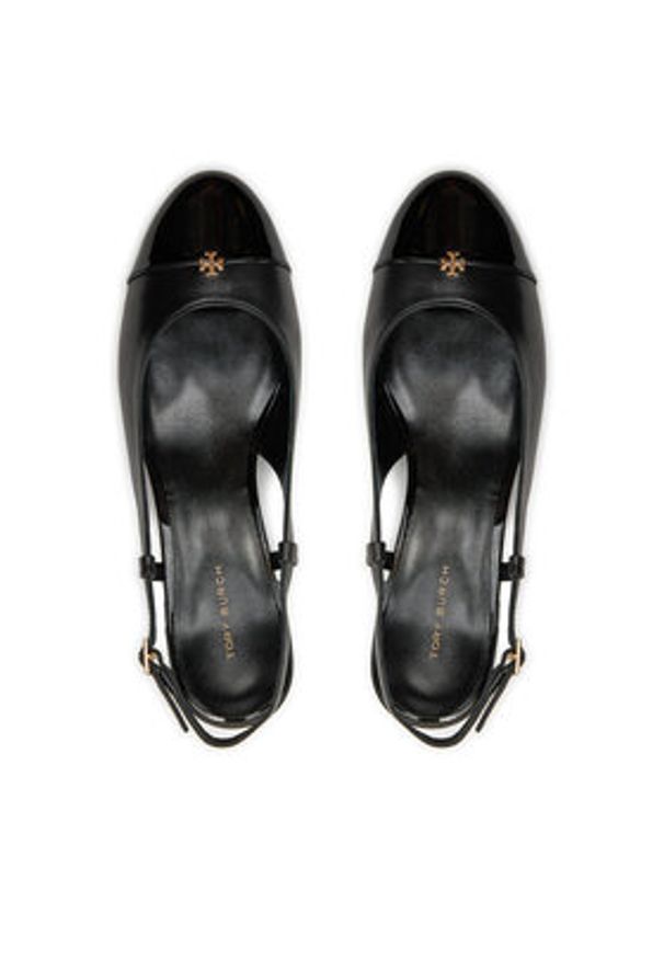 Tory Burch Sandały 160284 Czarny. Kolor: czarny. Materiał: skóra