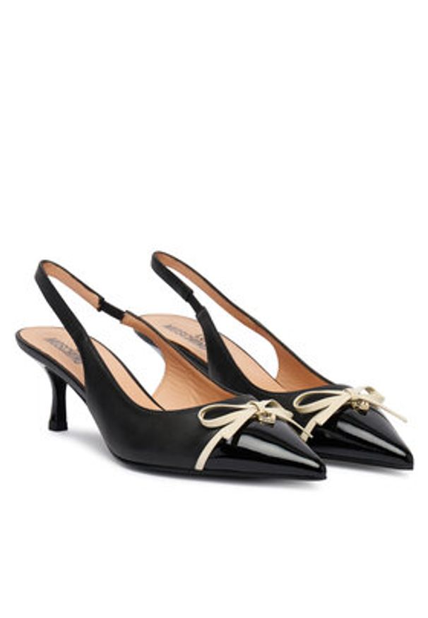 Love Moschino - LOVE MOSCHINO Czółenka JA10316G1OIE200A Czarny. Kolor: czarny. Materiał: skóra