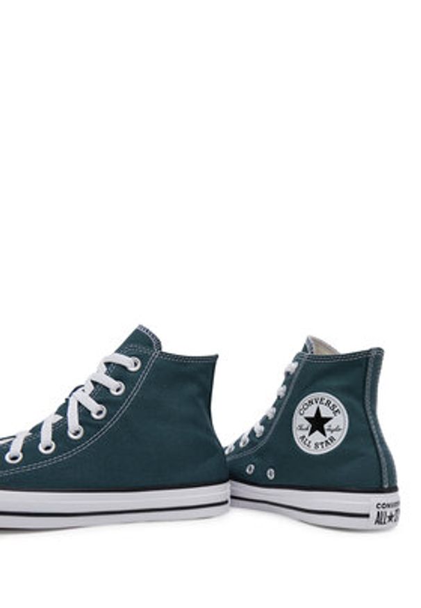 Converse Trampki Chuck Taylor All Star Hi A10536C Zielony. Kolor: zielony. Materiał: materiał