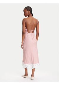STAUD Sukienka letnia Palo R25S2283LN Różowy Regular Fit. Kolor: różowy. Materiał: wiskoza. Sezon: lato