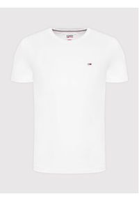 Tommy Jeans T-Shirt Classic DM0DM09598 Biały Regular Fit. Kolor: biały. Materiał: bawełna #4