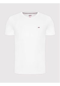 Tommy Jeans T-Shirt Classic DM0DM09598 Biały Regular Fit. Kolor: biały. Materiał: bawełna