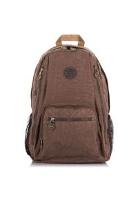 Plecak sportowy BAG STREET SP-09-LB j. brązowy. Kolor: brązowy. Materiał: materiał. Styl: sportowy, street #1