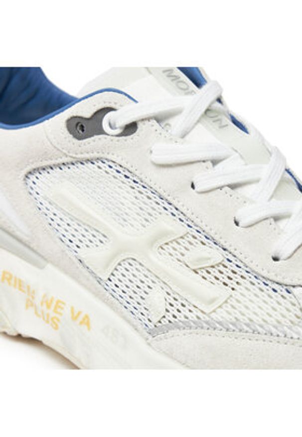 Premiata Sneakersy Moerun VAR 6732 Écru. Kolor: kremowy. Materiał: materiał