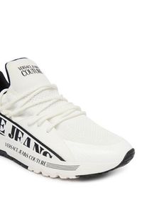 Versace Jeans Couture Sneakersy 80YA3SA3 Biały. Kolor: biały. Materiał: materiał #2