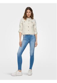 only - ONLY Kurtka jeansowa Tia 15177238 Écru Regular Fit. Materiał: bawełna #5