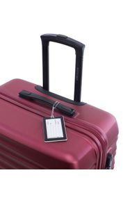 Wittchen - Duża walizka z zawieszką bordowa. Kolor: czerwony. Styl: wakacyjny #6