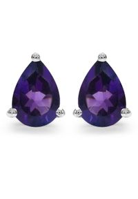 Braccatta - MIA 7 Srebrne kolczyki z ametystami małe łezka sztyft 1,3 ct.. Materiał: srebrne. Kolor: srebrny. Kamień szlachetny: ametyst #1